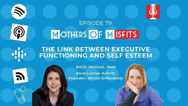 A banner advert for a podcast episode of Mothers of Misfits reading 